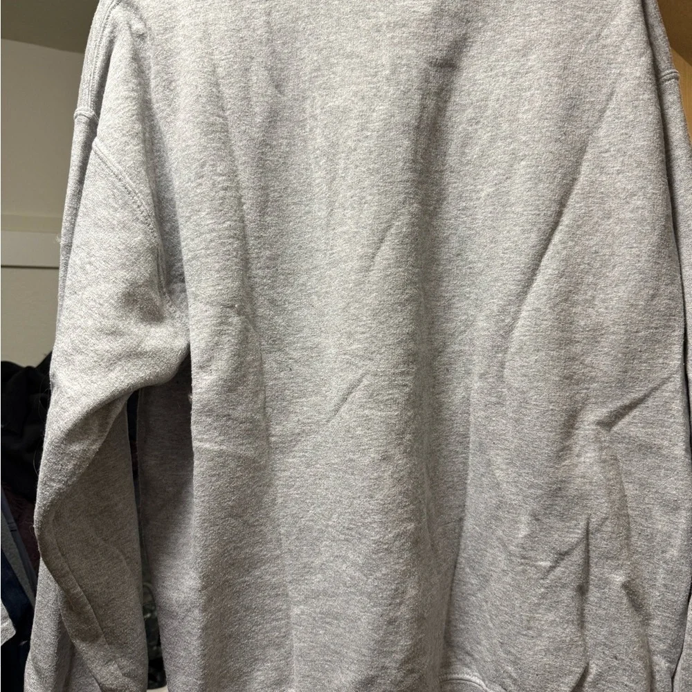 PacSun Gray Meowy Christmas Cat Sweatshirt - Picture 2 of 3